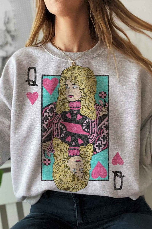 Dolly Queen of Hearts Sweatshirt | Plus Size